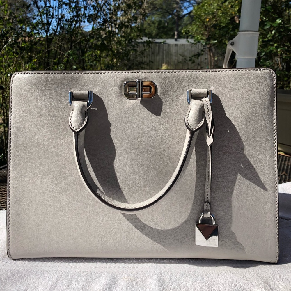 Michael Kors Sylvie large leather satchel